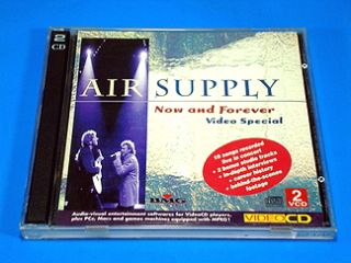 RARE VCD x 2 Air Supply Now and Forever Video Special