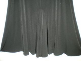 Alain Weiz Couture Sz 18 Black Jersey Ruffled Fall Skirt 18 1x 2X XL 