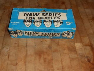 RARE 1964 Beatles Card Display Topps Box 1 Trading Card incl Must See 