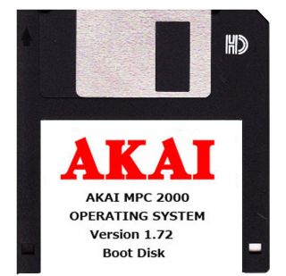 Akai MPC 2000 Boot Disk Operating System Start Up OS V1 72 Floppy Disc 