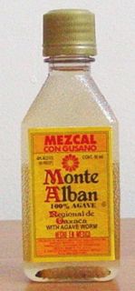Miniature Monte Alban Mezcal Con Gusano Collectible