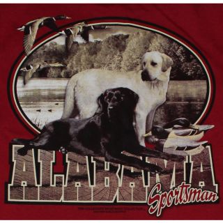 Alabama Crimson Tide Football T Shirts Alabama Sportsman Lab Dogs 