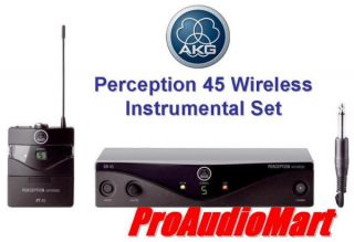 AKG Perception 45 Wireless System Instrument Set Freq Agile A New 