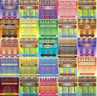 25 Country Karaoke CDs Lot Alan Jackson Terri Clark New