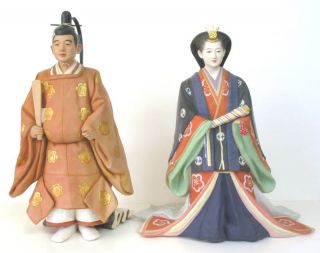Hakata Doll Set Emperor Akihito and Empress Michiko