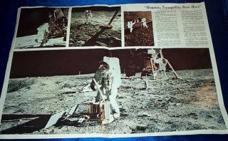   GIANT LEAP~MOON LANDING~NEIL ARMSTRONG~DALLAS MORNING NEWS~AUG 13 1969