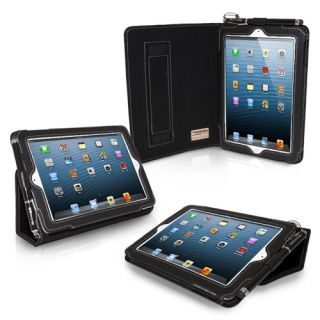 New Black Snugg iPad Mini PU Leather Case Cover and 2 Position Stand 