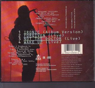Alanis Morissette  ironic  limited Edition 4 Track Maxi Single 