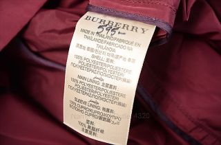 New Burberry Brit Alcester 2 XS Red Jacket Coat Short Trench Belt 