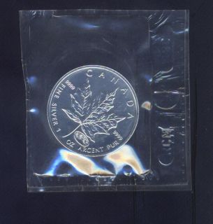 Canada 1999 2000 9999 Fine Mint SEALED Silver Maple with Privy Mark $2 