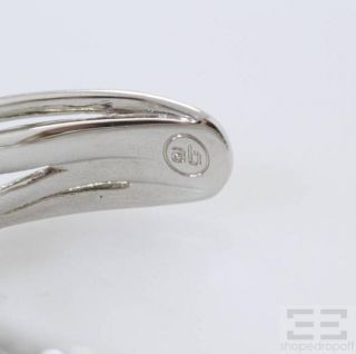 Alexis Bittar Silver Interlaced Crystal Cuff Bracelet