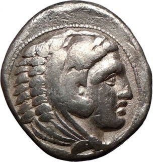 Alexander III The Great 323BC Amphipolis Large Ancient Silver Greek 