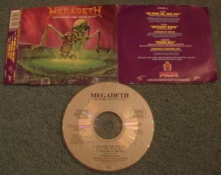 Megadeth `No More Mr Nice Guy` RARE CD EP 1989 Alice Cooper Cover VG 
