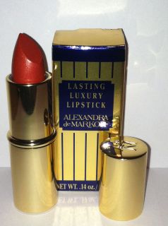 Alexandra De Markoff Lasting Luxury Lipstick BURNISHED APRICOT .14oz 
