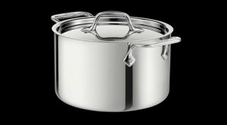 All Clad Stainless Steel Casserole Soup Pot 4 5 Qt New
