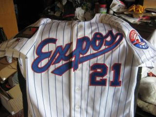 Montreal Expos Home Game Used Jersey 21 Tommy Harper 2 Patches