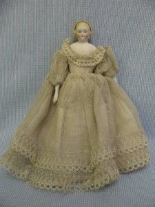    Miniature DOLLHOUSE Doll c1870 ALICE PARIAN Factory Original in Gown