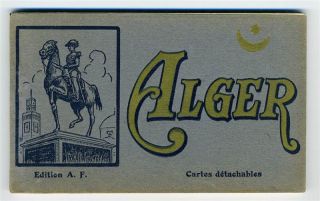 Alger Postcard Booklet 18 Postcards Algiers Algeria Algerie 1930S 