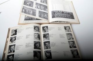 Vintage Echo High School Yearbooks 1952+1953 Allegan Michigan