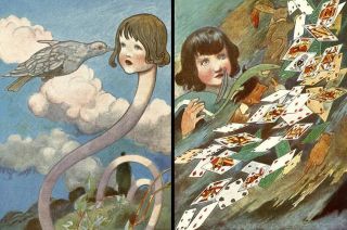 Alice in Wonderland 21 Vintage Books Images on CD