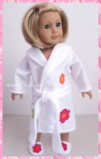   set ** Robe + Pajamas + Slippers ** 4 American Girl Doll Clothes 164