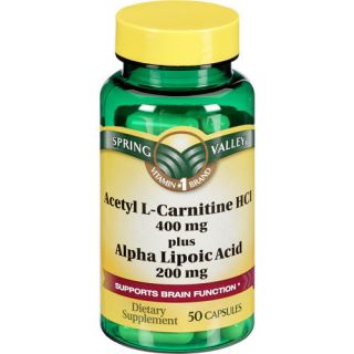   Valley Acetyl L Carnitine 400mg Plus Alpha Lipoic Acid PROMOTES MEMORY