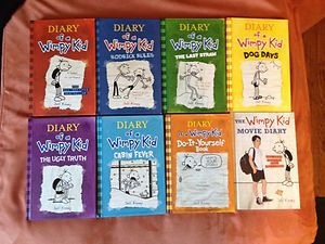 Diary of A Wimpy Kid All 8 Books Unused Hardcover