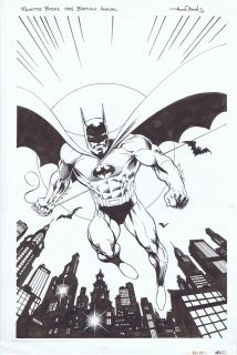 Alan Davis Batman Cover for UK 1995 Annual