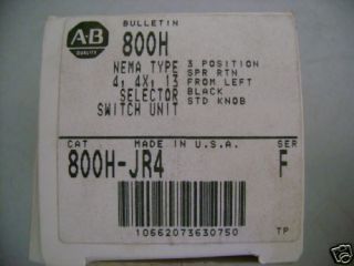 New Allen Bradley 800H JR4 Selector Switch 3 Position