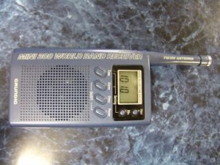   Mini 300 World Band Am FM SW Radio Receiver Metallic Blue