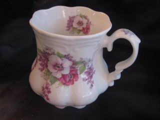 Allyn Nelson Collection English Tea Cup Mug Floral Fine Bone China 