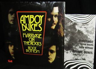 Beautiful Mint Shrink 1970 Amboy Dukes on The Rocks Booklet Prog Blues 