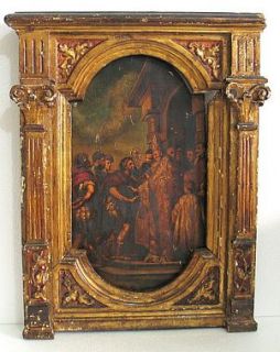   Rubens Anthony Van Dyck Antique Oil Painting St Ambrose 17c