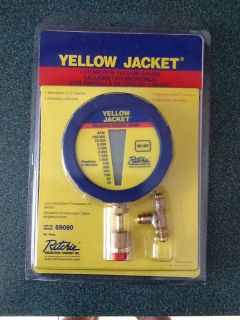 Brand New Yellow Jacket LCD Micron Vacuum Gauge 69080