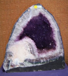 Amethyst Geode w Agate Border Energy Balance AMG 2631