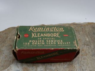 Vintage Remington Kleanbore 38 Special Ammo Shell Box
