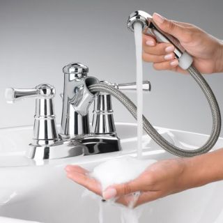 American Standard Bathroom Faucet Pull Out Spray Spout Outreach Chrome 