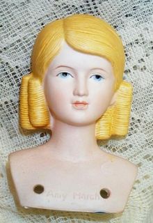 Bisque Porcelain Head Little Women Doll Kit Amy March