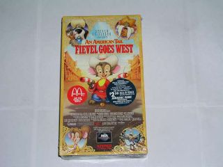 An American Tail Fievel Goes West (VHS, 1992) Factory Sealed Not for 