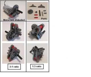 LEGO Technic Mindstorms Gearbox nxt rcx 24T 8T SET lot robot parts NEW 