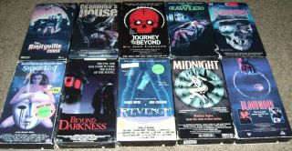 HORROR VHS LOT Amityville Curse/Supernaturals/Beyond Darkness + MORE 