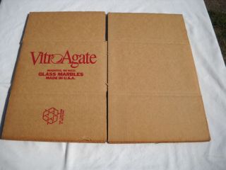   UNUSE 50 POUND BOX FOR VITRO AGATE MARBLES ANACORTES WASHINGTON