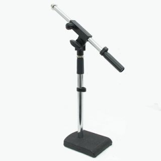 Dual Desk Microphone Mic Boom Stands New Drum Amp