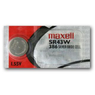 Maxell 386 301 Silver Oxide Watch Battery 1 55V SR43SW