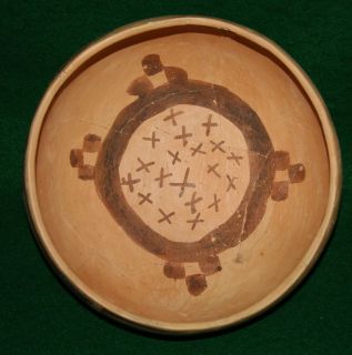 Anasazi Pottery Jeddito Black on Orange Bowl
