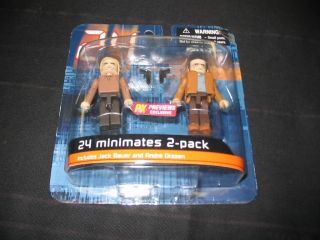 Minimates 24 Jack Bauer and Andre Drazen Mint in Box