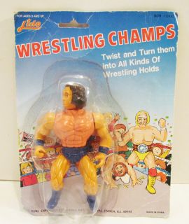 Wrestling Champs 1980s Lido Andre The Giant Mark Action Figure MOC 