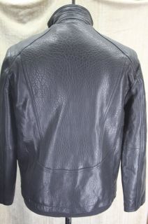 Marc New York Andrew Marc Nelson Black Leather Jacket Coat Size 