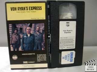 Von Ryans Express VHS 1980 Magnetic Video Frank Sinatra Trevor Howard 