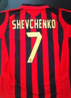 Shirt Men AC Milan Andriy Shevchenko Jersey Size L New